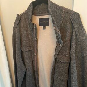 Banana Republic Black and Gray Knit Top